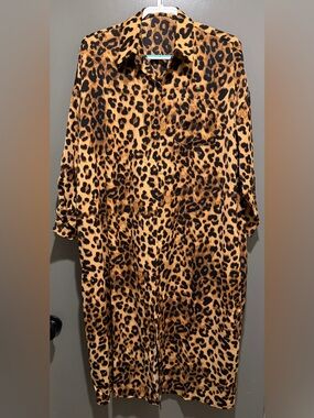 Luxe Animal Print Dress - Brown & Black